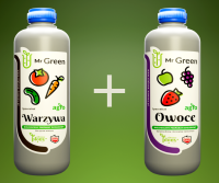 MrGreen AGRO Warzywa 1000 ml + Owoce 1000 ml.